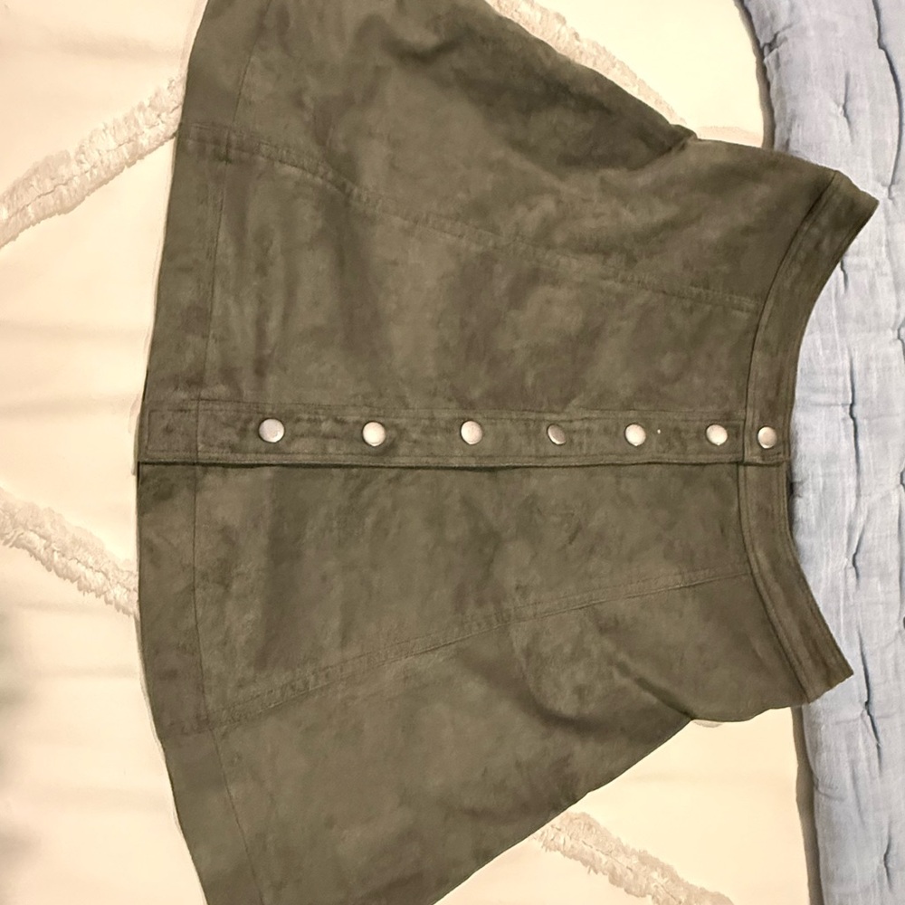 Abercrombie & Fitch Olive A-Line Skirt